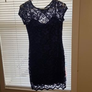 Lace Navy Blue semi formal dress!